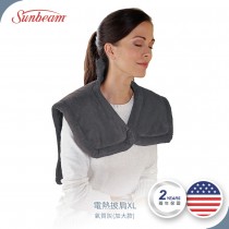 美國夏繽Sunbeam 電熱披肩XL 氣質灰 (加大款) 肩頸專用熱敷墊
