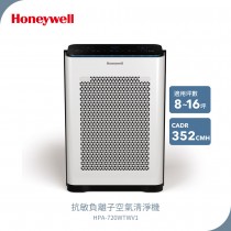 美國Honeywell 抗敏負離子空氣清淨機 HPA-720WTWV1